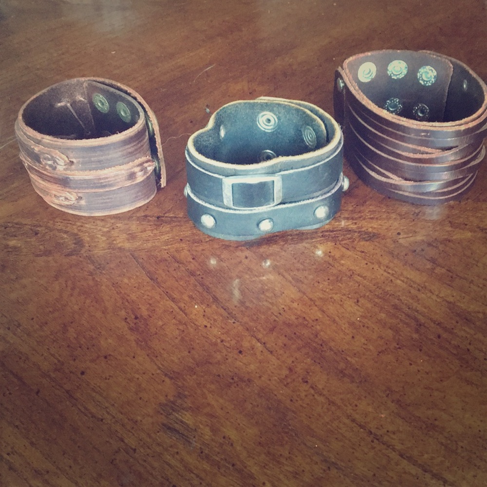 COPY - Leather wrist bands